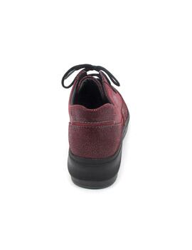 Zapato Leyland 3402 burdeos para mujer