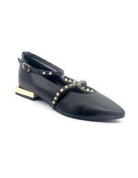 Bailarina Gioseppo 70376 negro tachuelas mujer