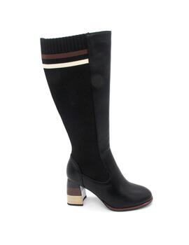 Bota Rockaway 84351 negro para mujer