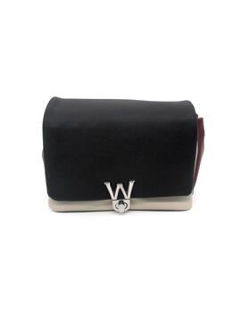 Bolso Wonders WB 502226 negro/granate para mujer