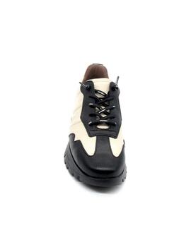 Zapato deportivo Wonders A-2450 negro/beige mujer