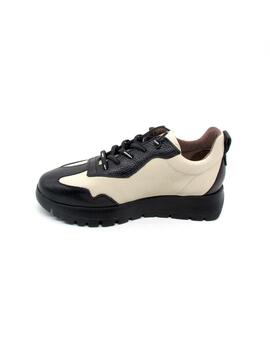 Zapato deportivo Wonders A-2450 negro/beige mujer