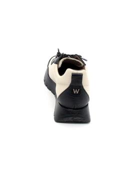 Zapato deportivo Wonders A-2450 negro/beige mujer