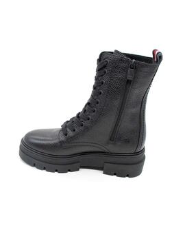 Bota Militar Tommy FWOFW06732 negro para mujer