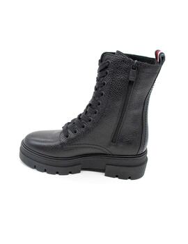 Bota Militar Tommy FWOFW06732 negro para mujer