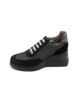 Zapato Deportivo Wonders G-6612 negro para mujer