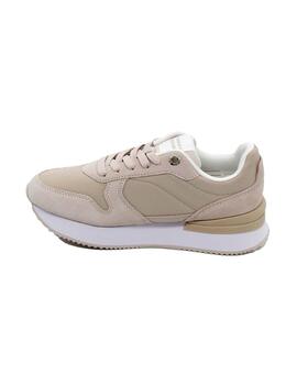 Zapatilla Tommy FWOFW07594 beige para mujer