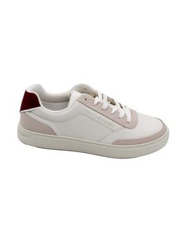 Deportivas Tommy FWOFW07567 bco. granate mujer