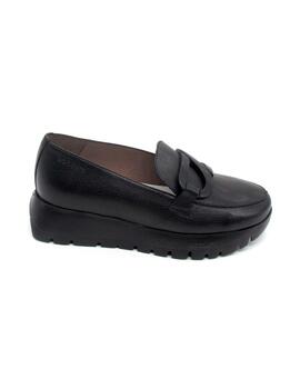 Mocasín Wonders A-2453 negro para mujer