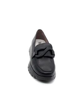 Mocasín Wonders A-2453 negro para mujer