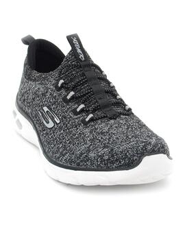 Deportivo Skechers 149007/BKW  negro/bco. mujer