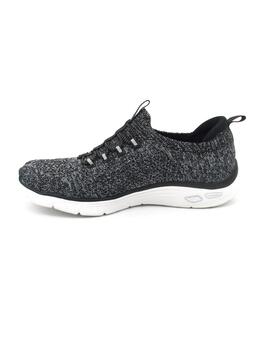 Deportivo Skechers 149007/BKW  negro/bco. mujer