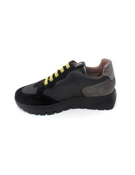 Zapato Deportivo Wonders 2452 negro para mujer