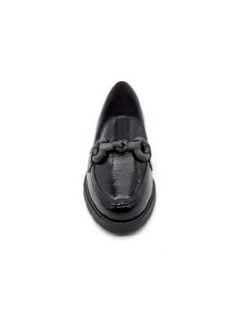 Mocasín Pitillos 5455 negro para mujer