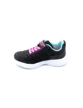 Zapatilla Skechers 302319/BLK negro/rosa niña