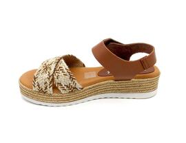 Sandalia Oh My Sandals 5206 cuero beige con cuña