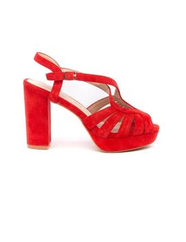 Sandalia Plataforma AZAREY  Mujer Rojo 345A867