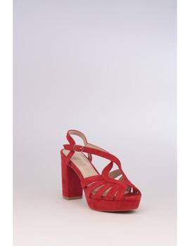 Sandalia Plataforma AZAREY  Mujer Rojo 345A867