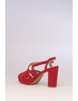 Sandalia Plataforma AZAREY  Mujer Rojo 345A867