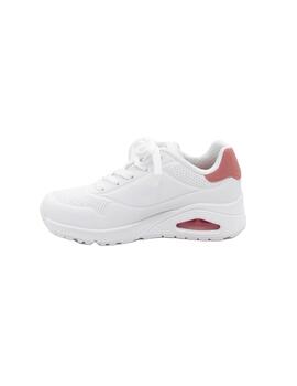 Zapatilla Skechers Uno - Pop Back bco./coral