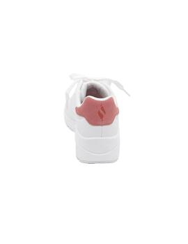 Zapatilla Skechers Uno - Pop Back bco./coral