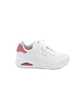 Deportivas Skechers Uno - Pop Back bco./coral