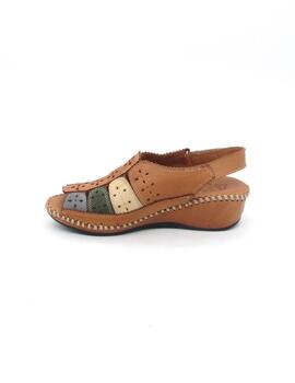 Sandalia 48 HORAS 414004/11 cuero para mujer