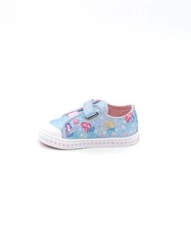 Loneta Pablosky 975610 azul glitter para niña