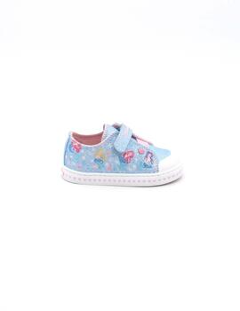 Loneta Pablosky 975610 azul glitter para niña