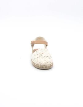 Alpargata Conguitos COSH215018 beige para niña