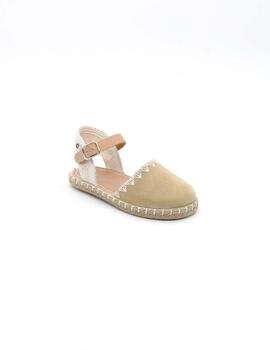 Alpargata Conguitos COSH215025 beige para niña