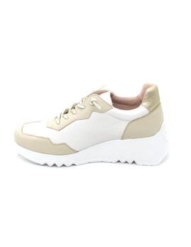 Zapato deportivo Wonders 3741 bco/beige para mujer