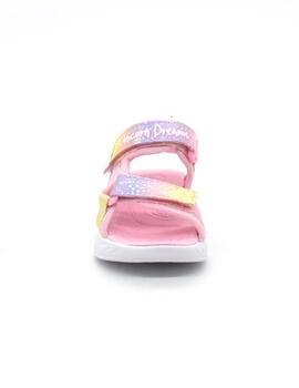 Sandalia Skechers 302682N/LPMT rosa para mujer