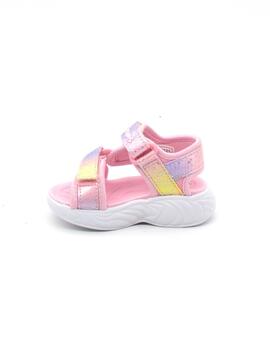 Sandalia Skechers 302682N/LPMT rosa para mujer