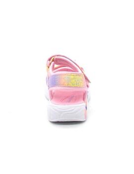 Sandalia Skechers 302682L/LPMT rosa/multicolor