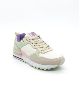 Deportivas Liberto LB25021 beige para mujer