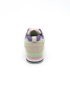 Deportivas Liberto LB25021 beige para mujer