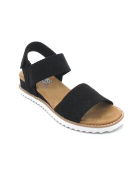 Sandalia Skechers BOBS Desert Kiss negro para muje