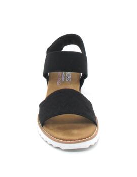 Sandalia Skechers BOBS Desert Kiss negro para muje