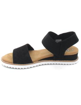 Sandalia Skechers BOBS Desert Kiss negro para muje