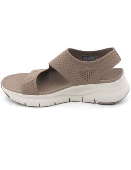 Sandalia Skechers Arch Fit - Brightest Day taupe