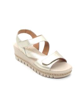 Sandalia Giorda 25107 platino para mujer