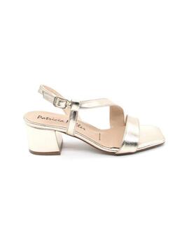 Sandalia Patricia Miller 6292 oro tacón para mujer