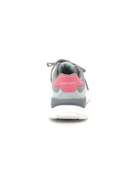 Zapatilla Skechers Fury Llace Low gris/mult. muje