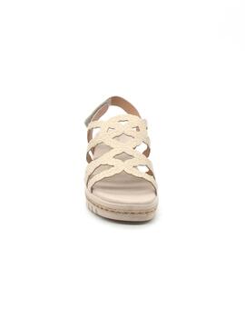 Sandalia Giorda 25102 beige para mujer