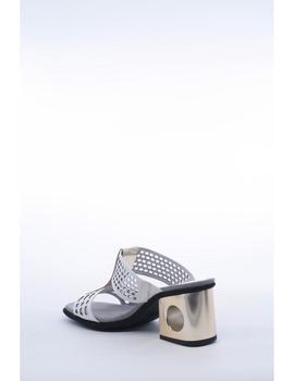 Mule HISPANITAS Mujer Blanco y Platino MHV98750