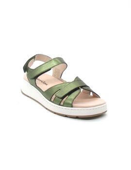 Sandalia Comfort OSLO-18 verde para mujer