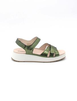 Sandalia Comfort OSLO-18 verde para mujer