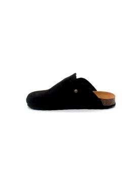 Zueco Bio Autenti 355 serraje de color negro para mujer