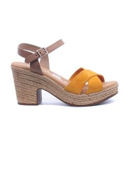 Sandalia Tacón OH MY SANDALS Mujer Mostaza 4376